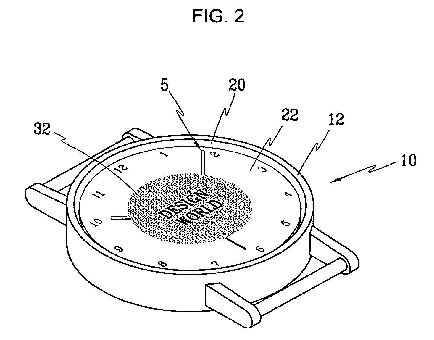 Watch assembly having a dial integrally formed in the watch-glass