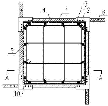 Formwork removal-free reinforced concrete column construction device