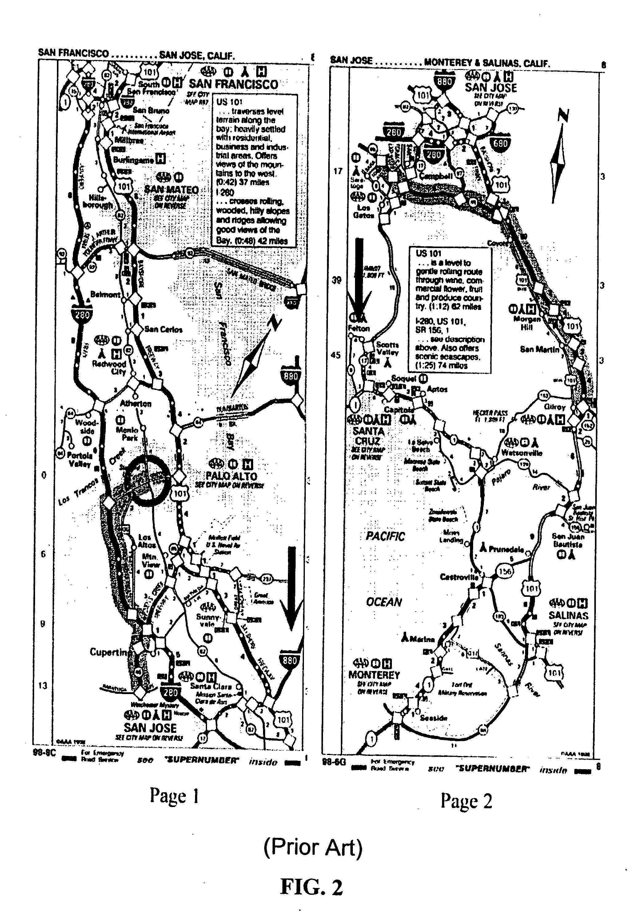 System and method for abstracting and visualizing a route map