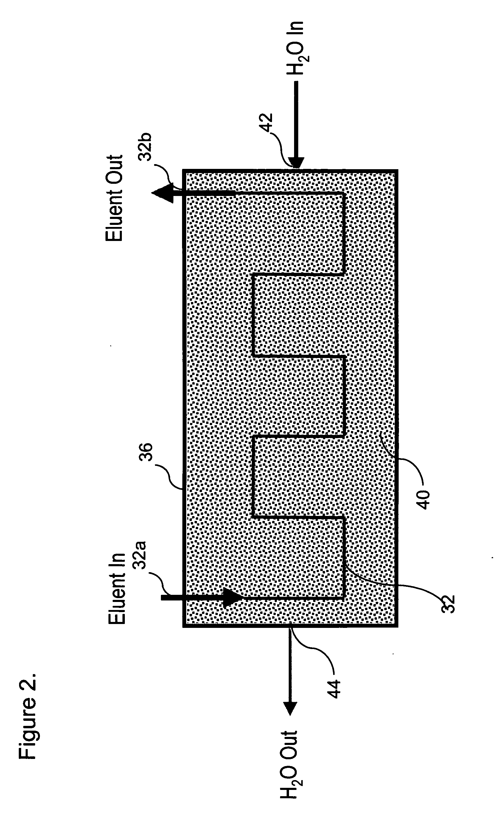 Membrane suppressor with an outlet substantially non-retentive for ionic species