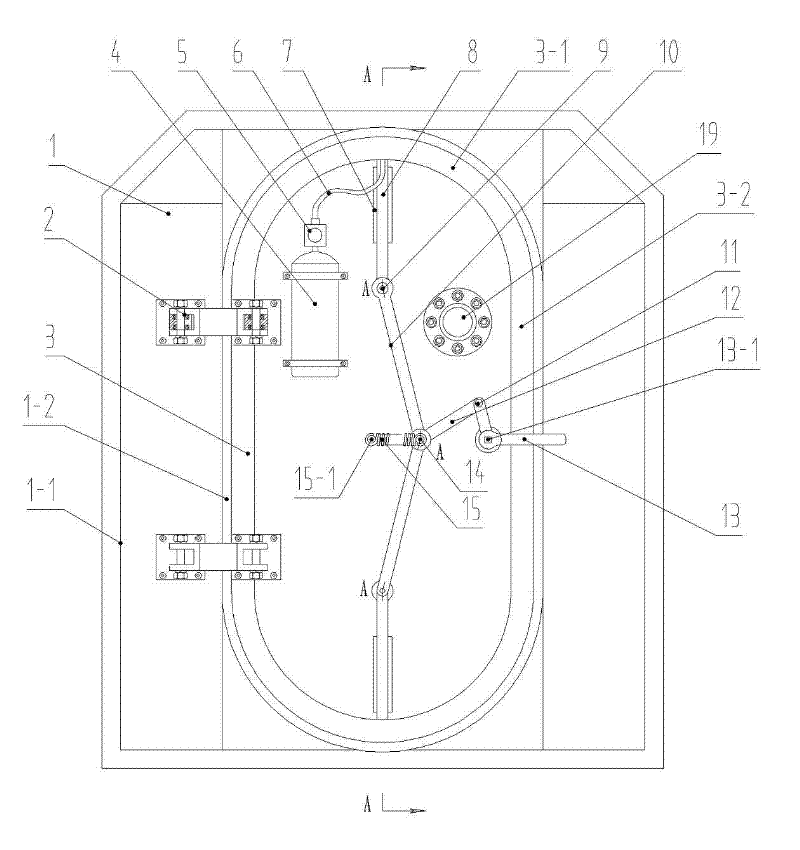 Airbag-type sealed hatch for underground coal mines