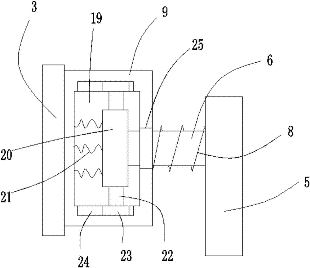 Clamping mechanism for automobile inspection tool