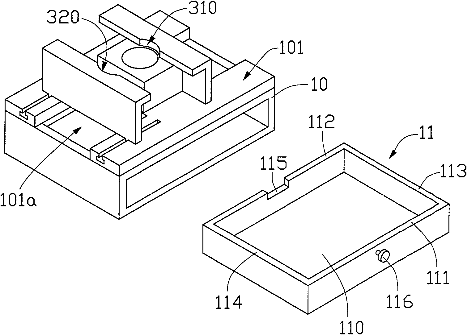 Positioning device and lens module assembling apparatus