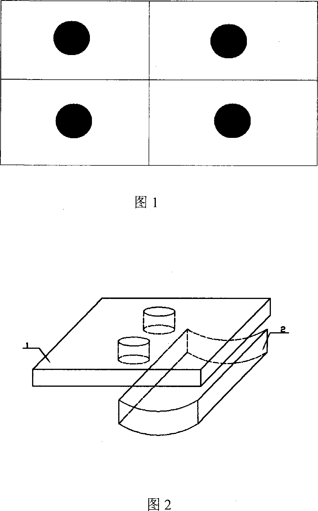 Disposable powder point coating nonwoven shoe cover material and its manufacturing method