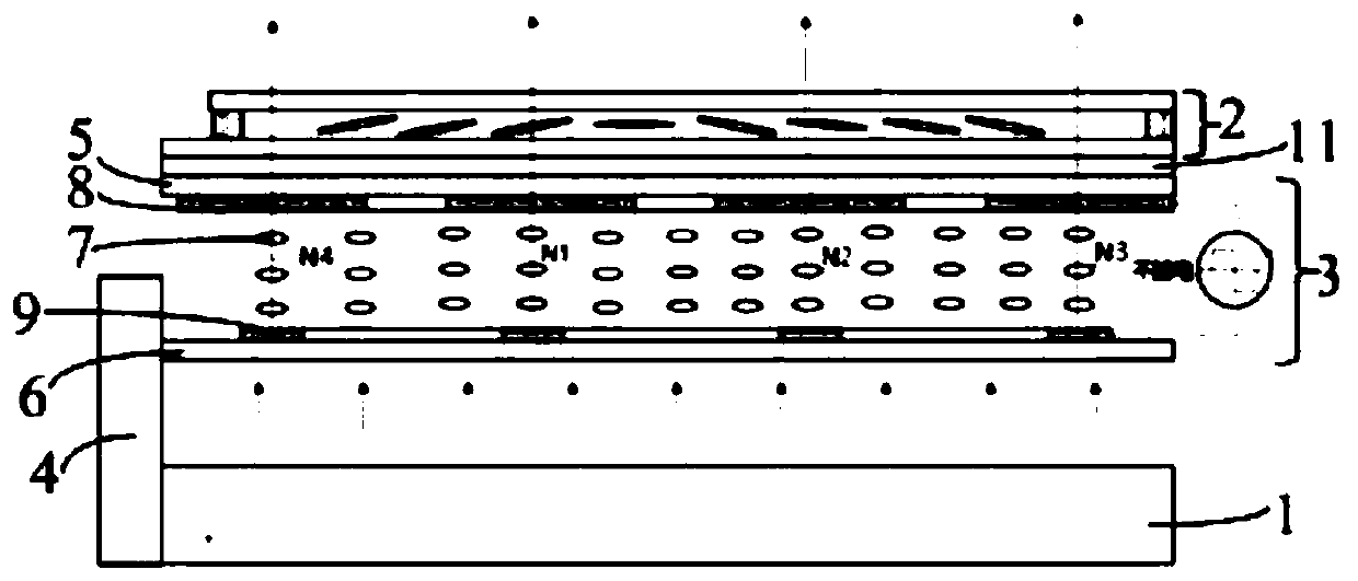 Fingerprint identification display device and electronic equipment