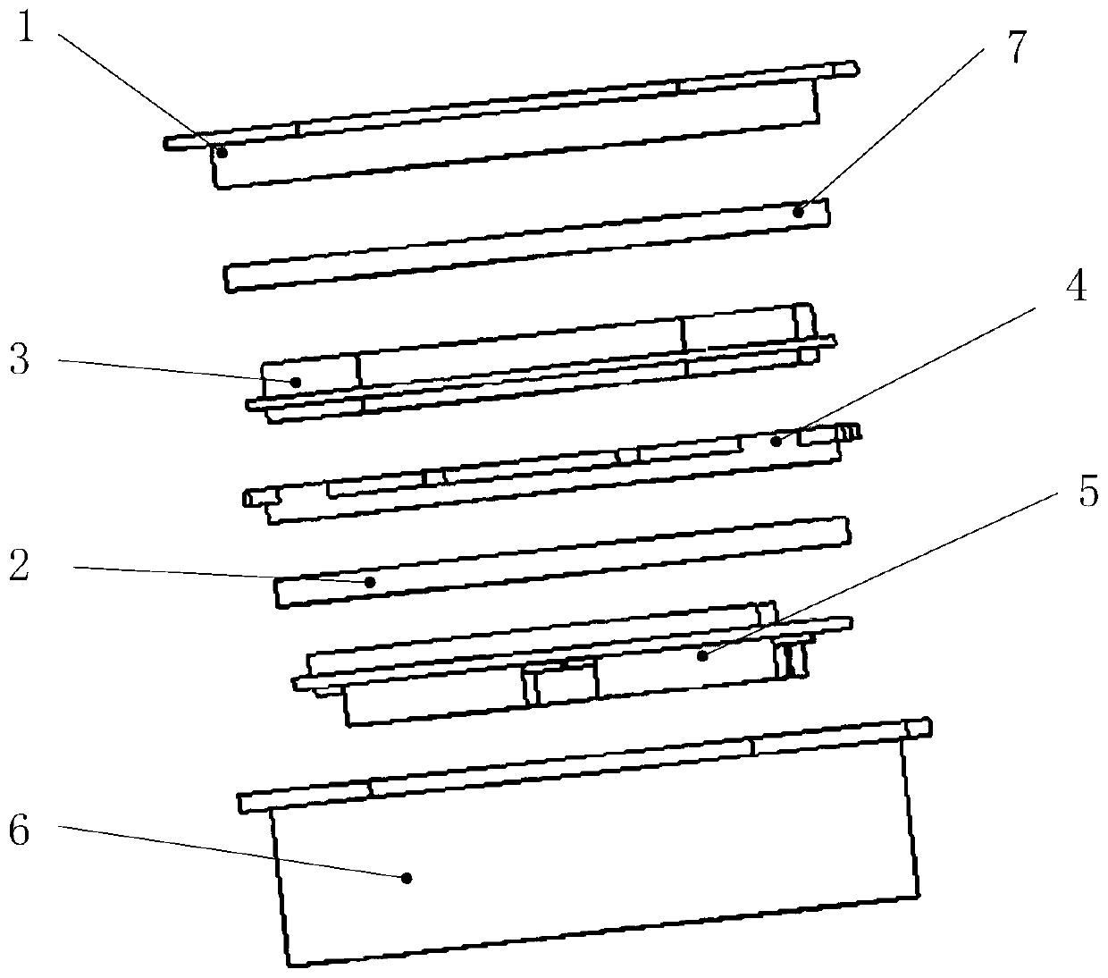 A circular circuit board buffer vibration isolation structure