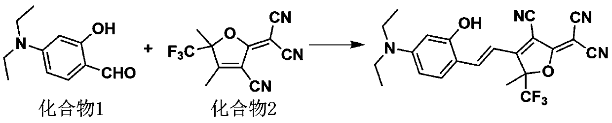 Fluorescent dye for emitting near-infrared light, and preparation method thereof