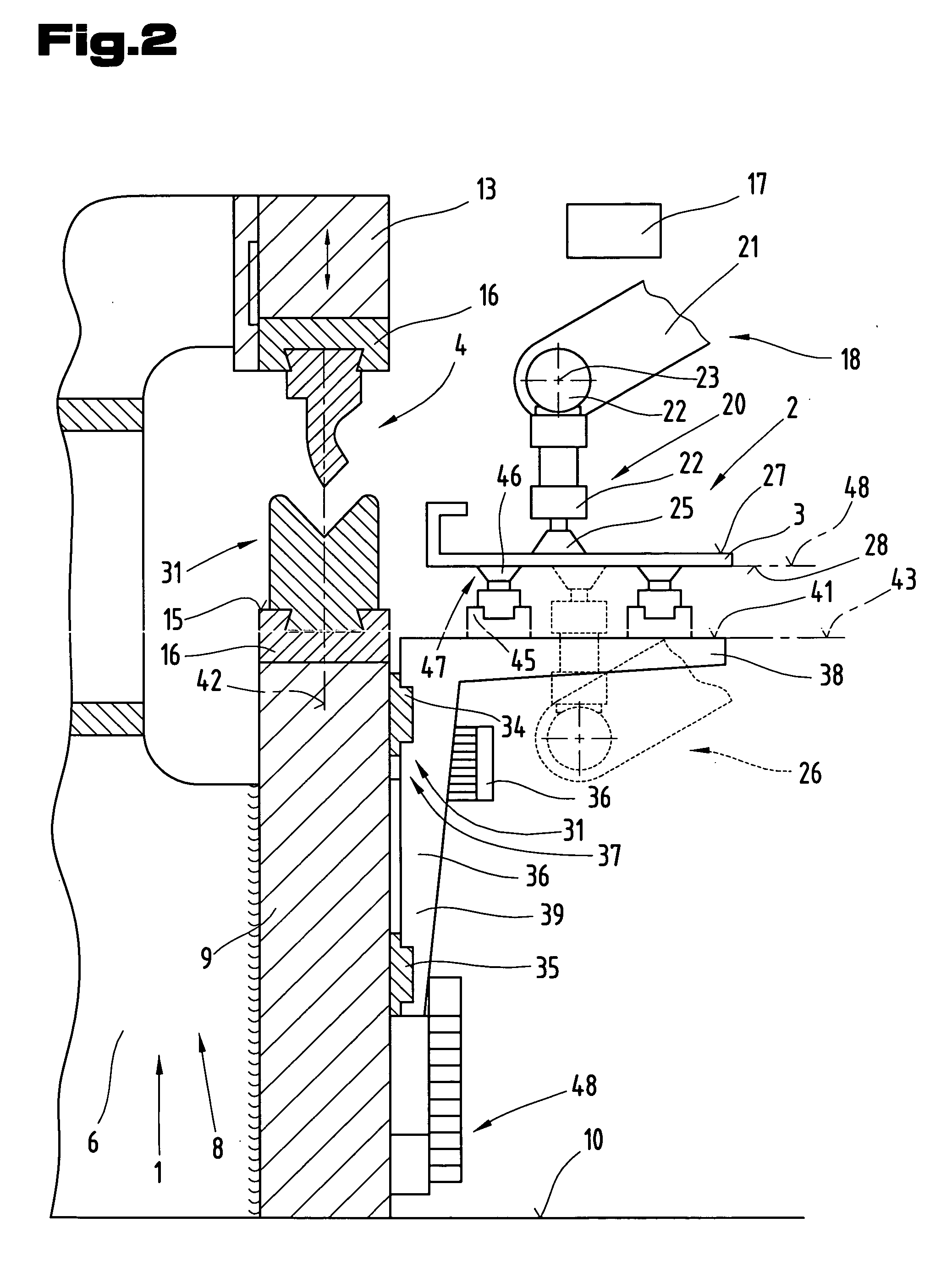 Metal sheet folding device with depositing/positioning device