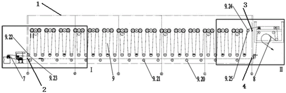 Transmission device for synthetic rubber drying box