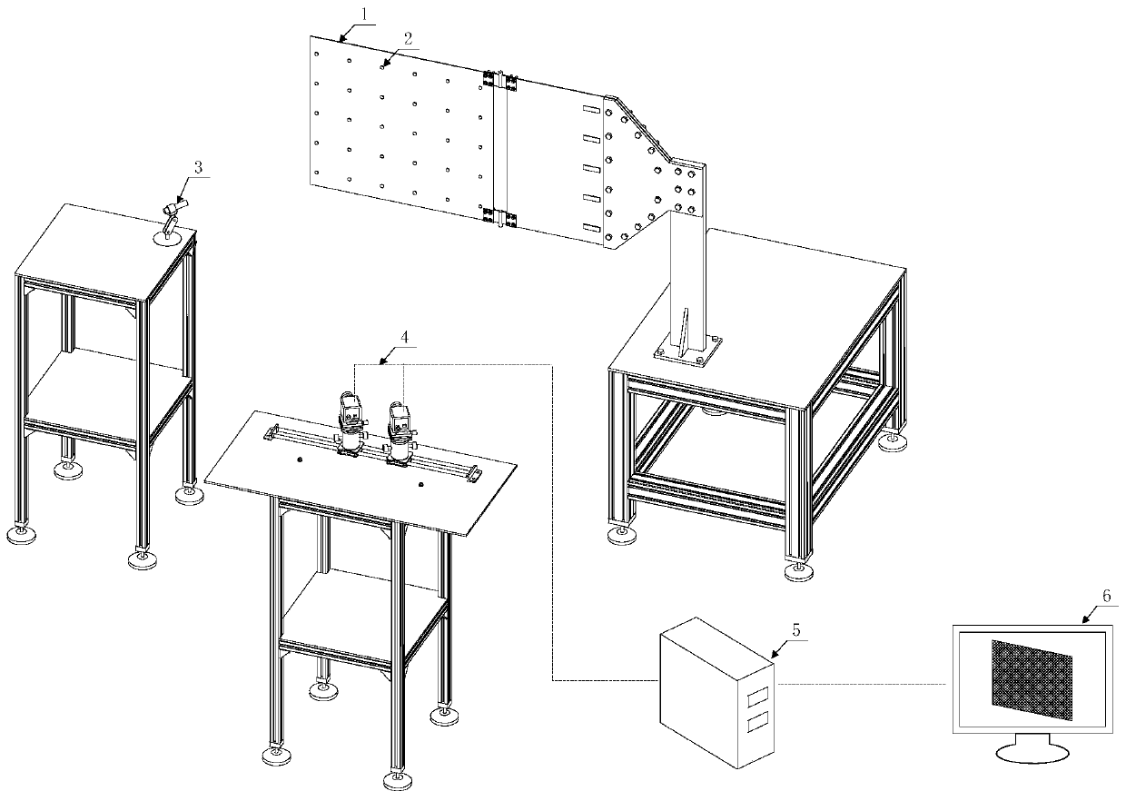 Flexible plate vibration form visualization method based on vision