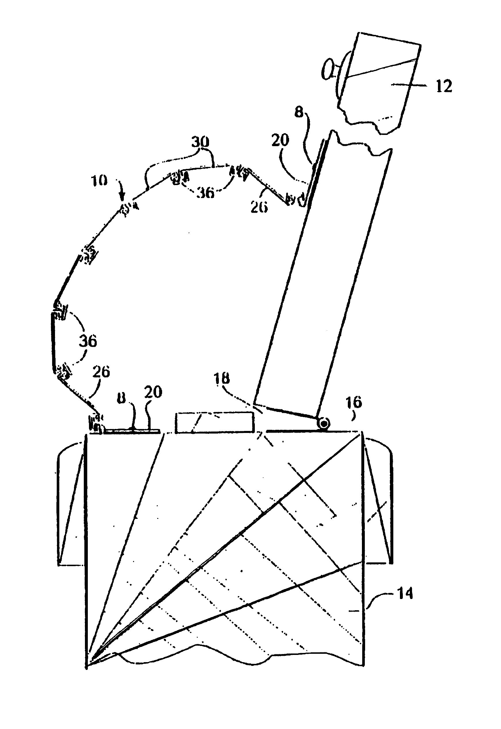 Safety guard for hinged door