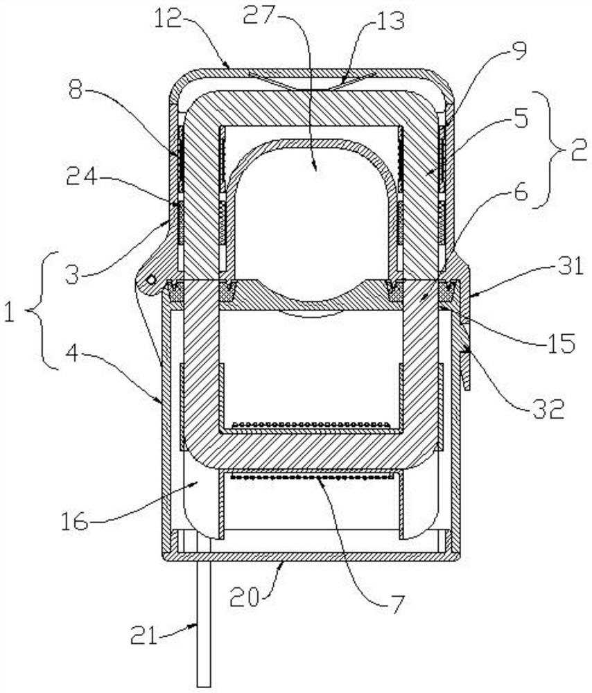 Open-type current transformer and manufacturing method thereof