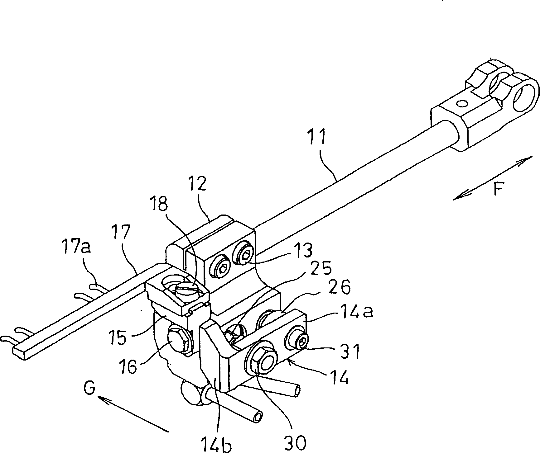 Voile dispersing mechanism for sartorius