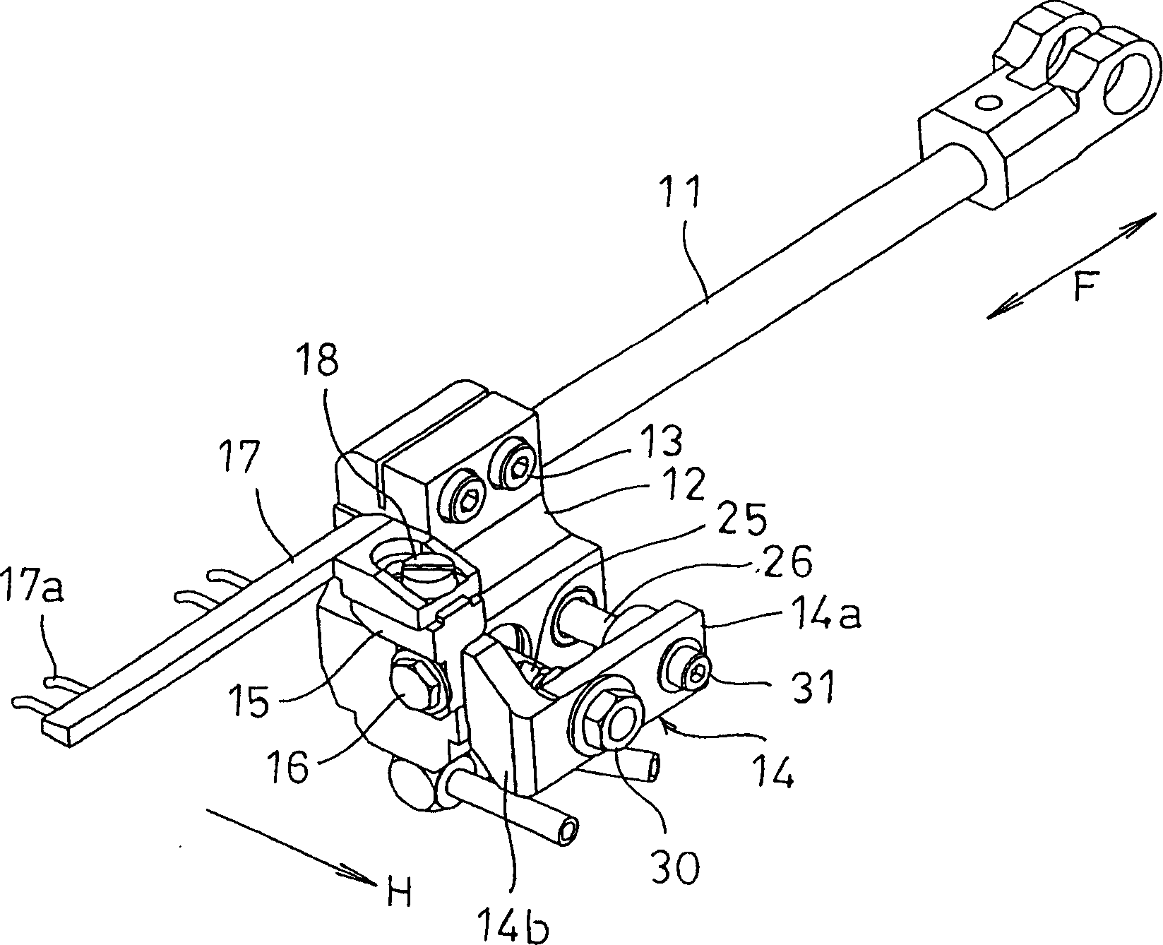 Voile dispersing mechanism for sartorius