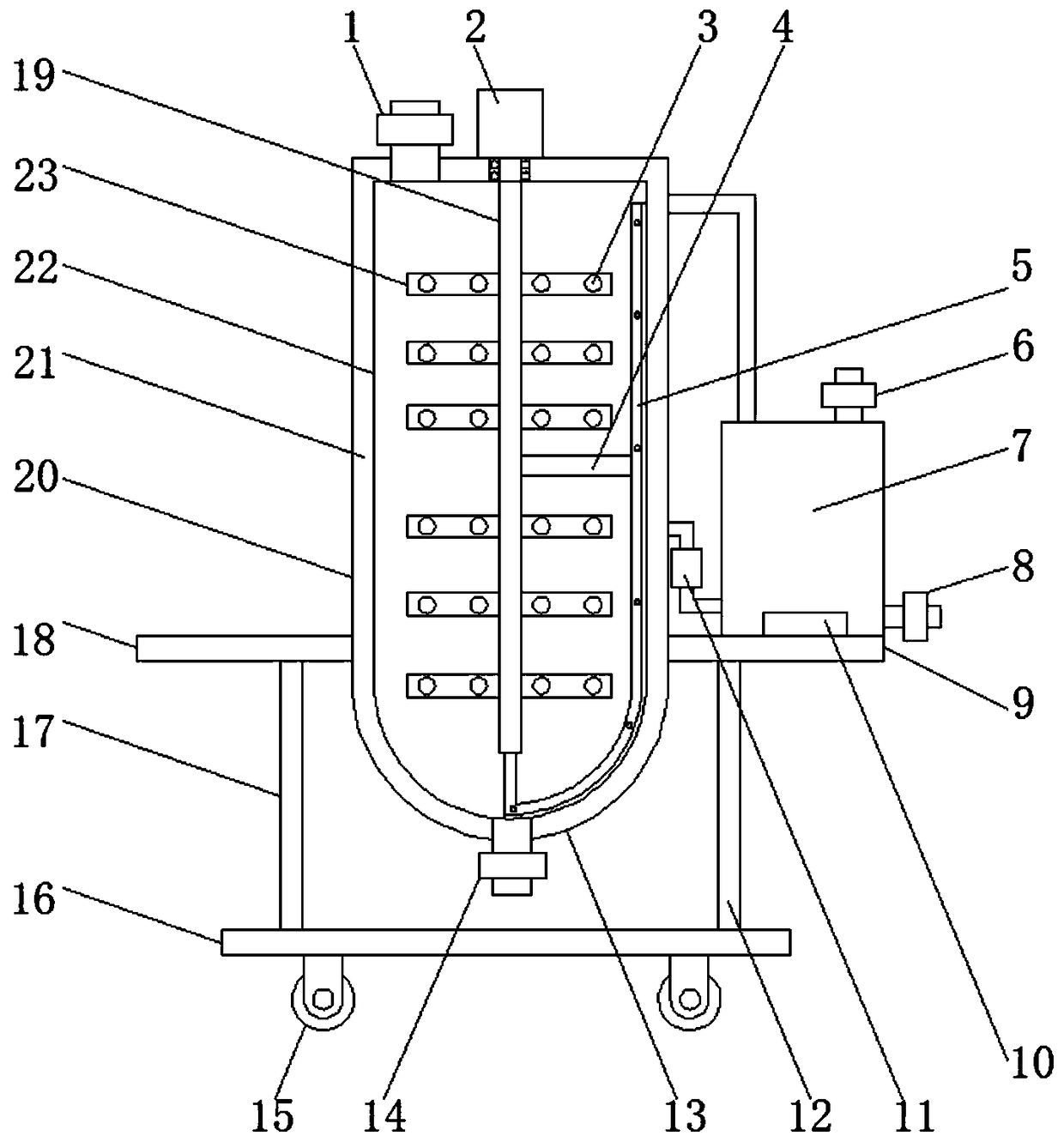 High-viscosity traditional Chinese medicine extract liquid separation device