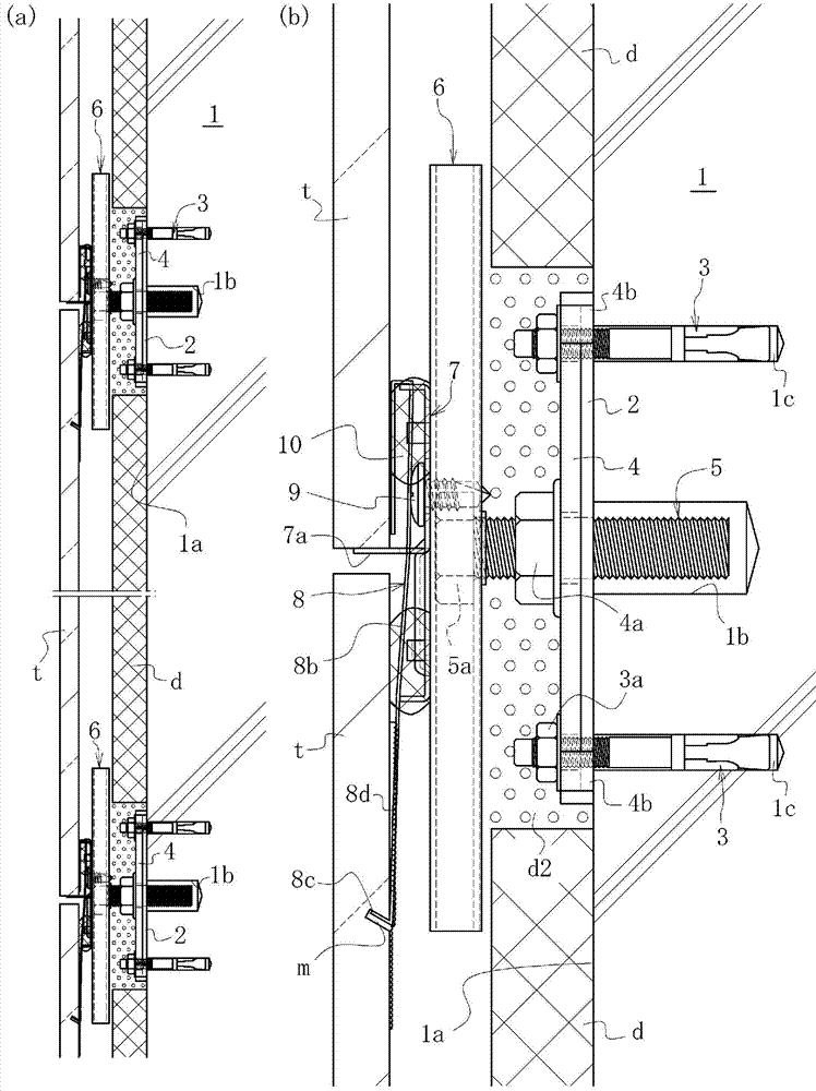 Mounting parts for exterior trim parts for externally insulated buildings