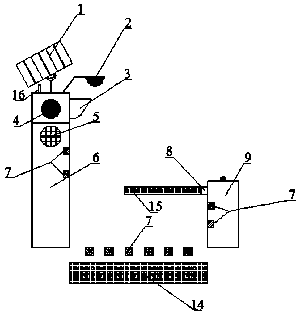 Light pole crosswalk signal light auxiliary system and method