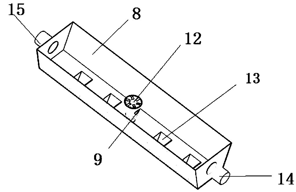 Pneumatic uniform fertilizer discharging device