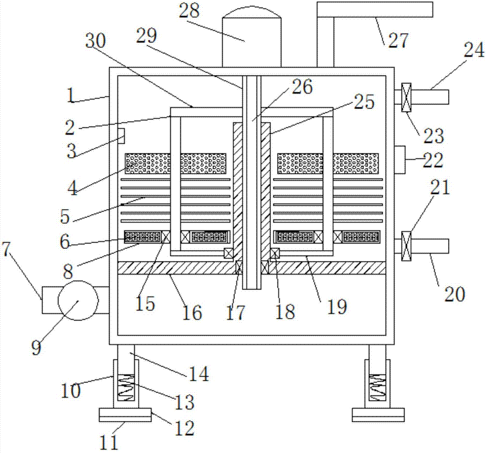 Acid gas purification device