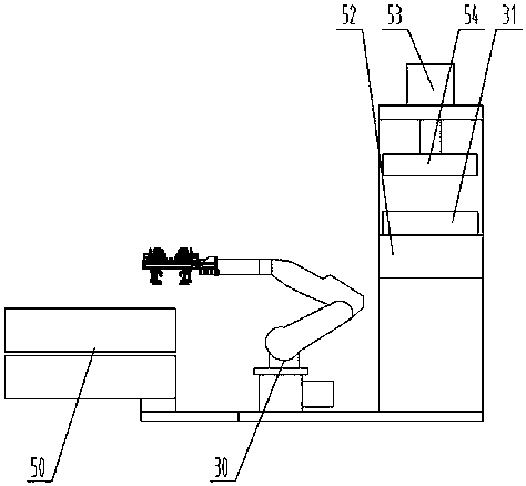 Automatic assembly line for automotive rear door glass