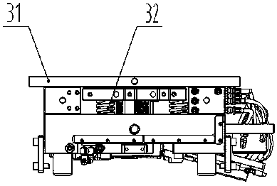 Automatic assembly line for automotive rear door glass