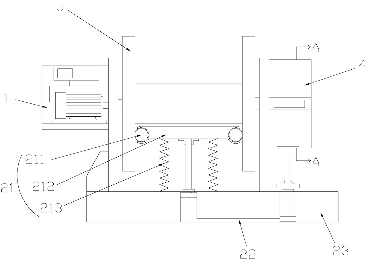 Cable extruder constant tension wire storing device utilizing magnetic effect