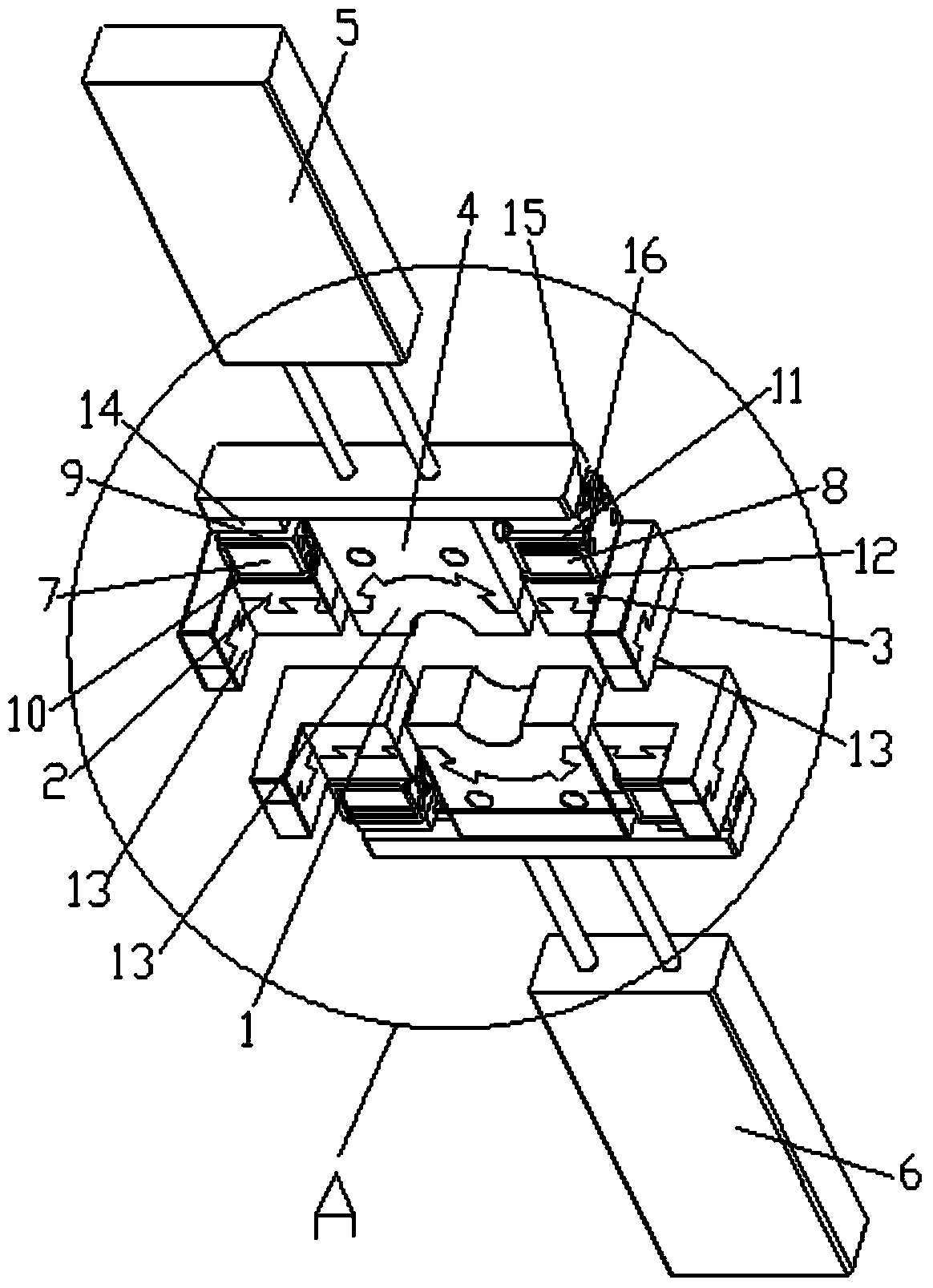 Cut piece seal splitting and integrating clamping device