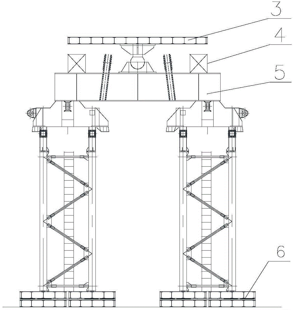 Compliant support frame and installation method of compliant support frame to large floating crane boom