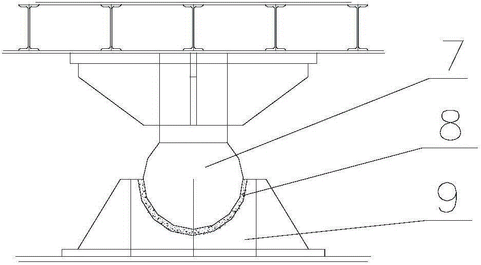 Compliant support frame and installation method of compliant support frame to large floating crane boom