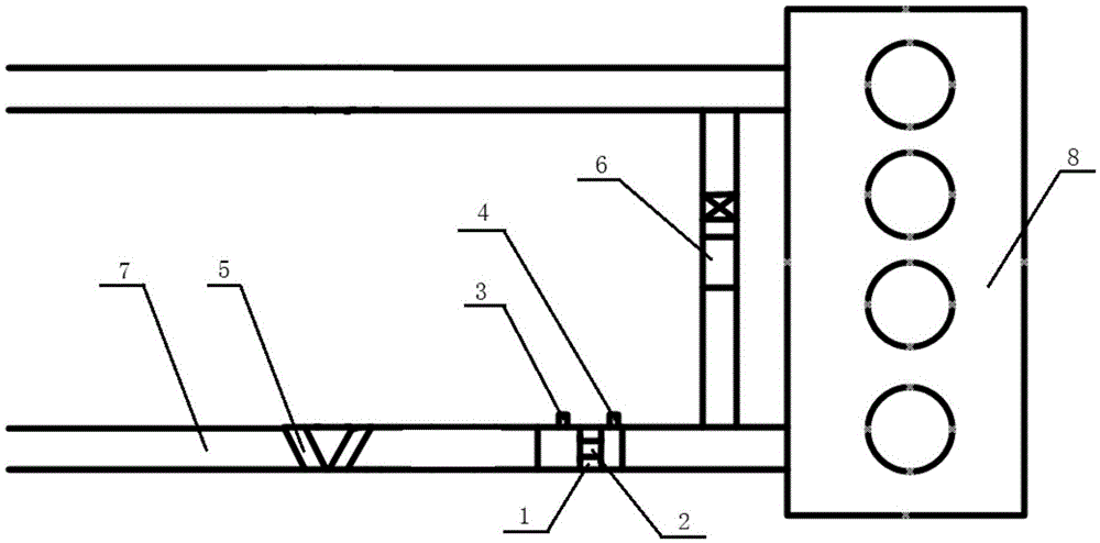 Device for measuring air intake flow of engine