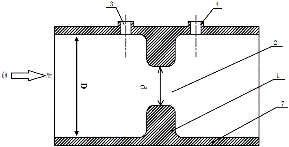 Device for measuring air intake flow of engine