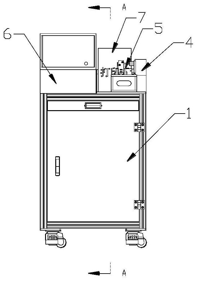 Automobile LED lamp assembly detection and identification machine, detection and identification system and method