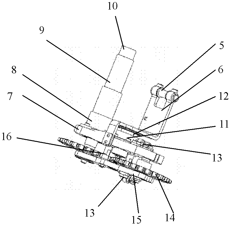 Magnetic absorption type wall climbing robot