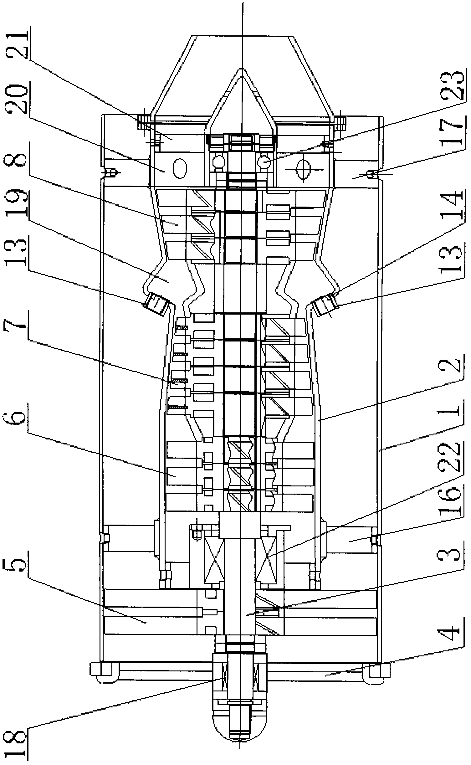 Minitype turbofan engine