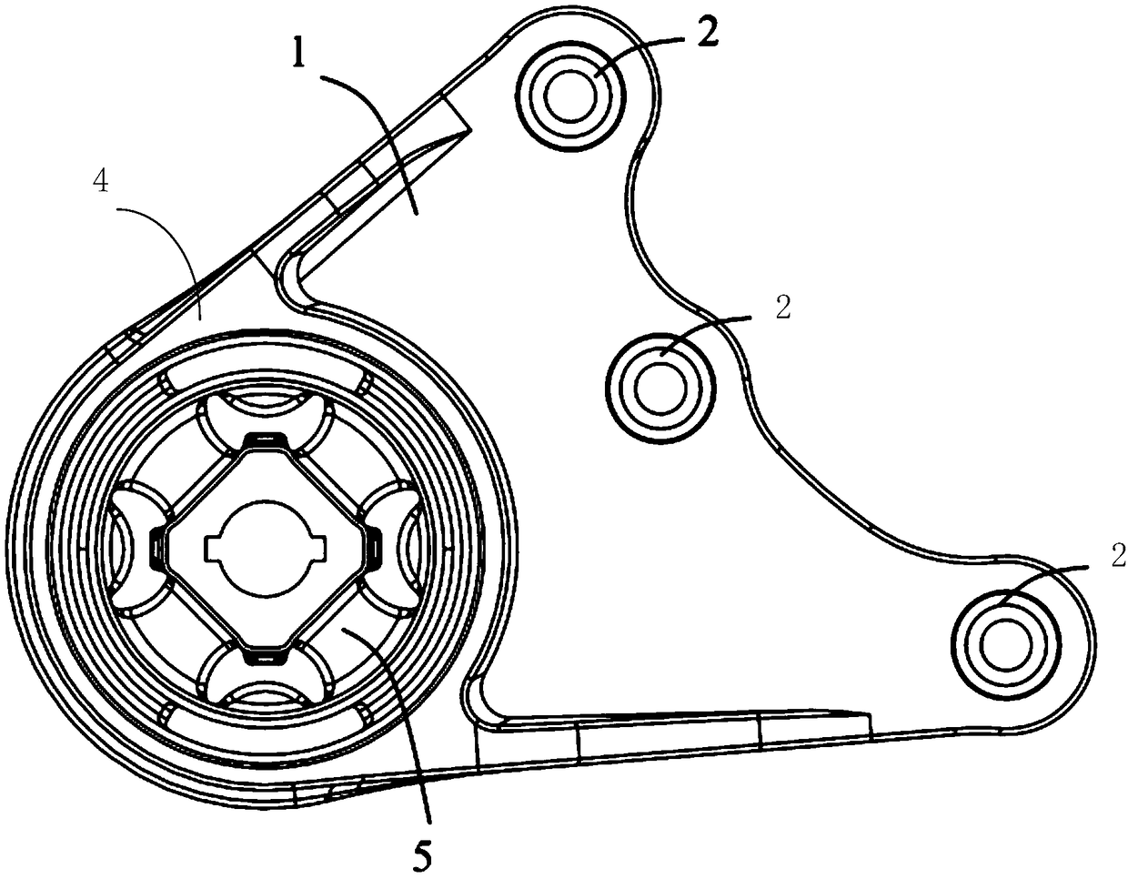 Suspension device for driving motor and electric vehicle with suspension device