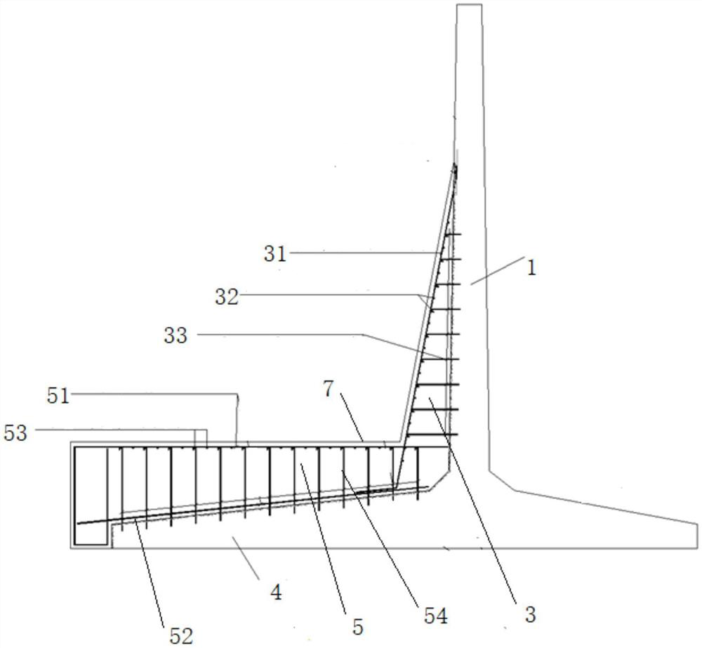 Urban road reconstruction method and structure jointly built with anti-flood wall and rear berm