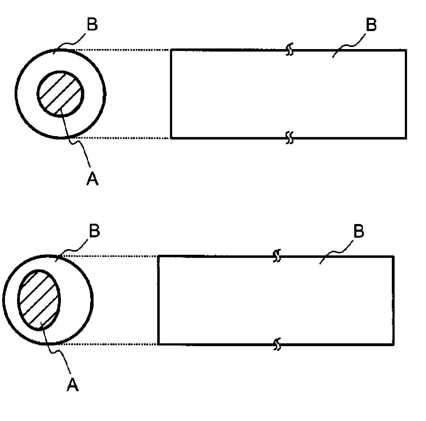 Water-disintegrable composite fiber and method for producing the same