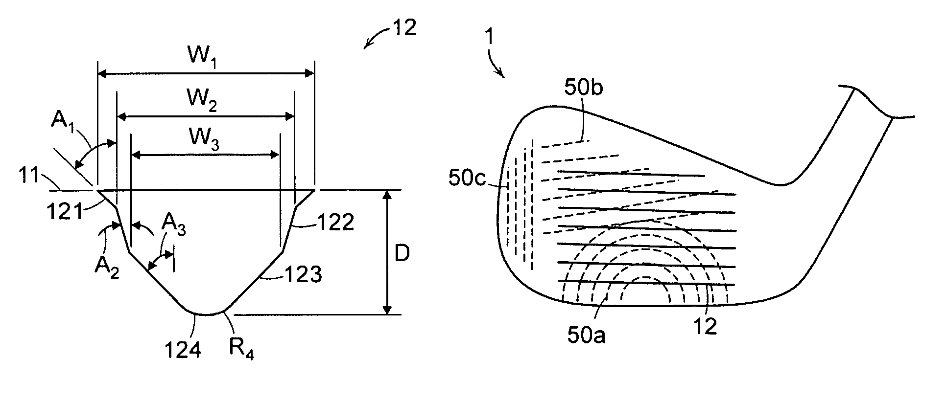 Golf club head having a grooved and textured face