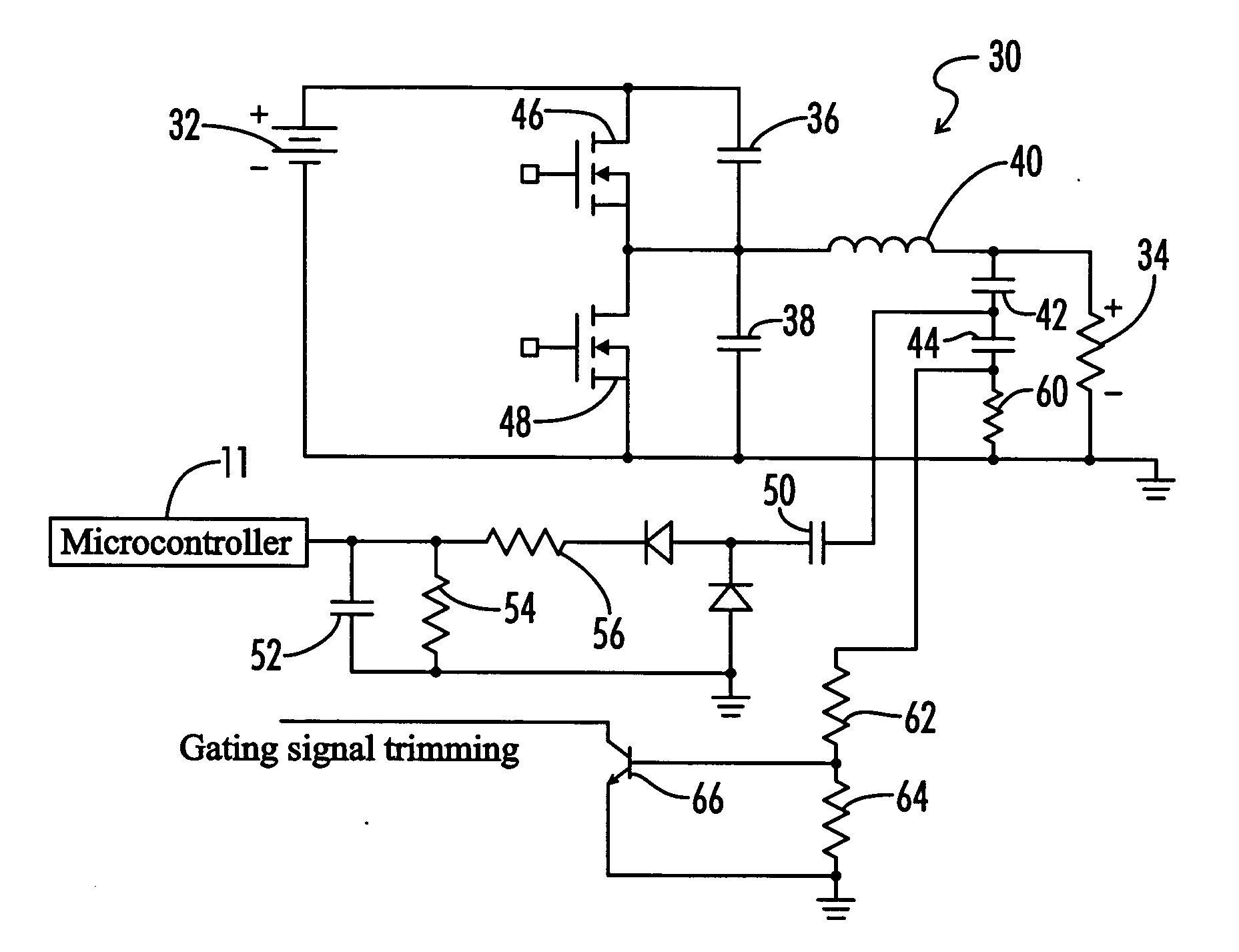 Electronic ballast with lossless snubber capacitor circuit