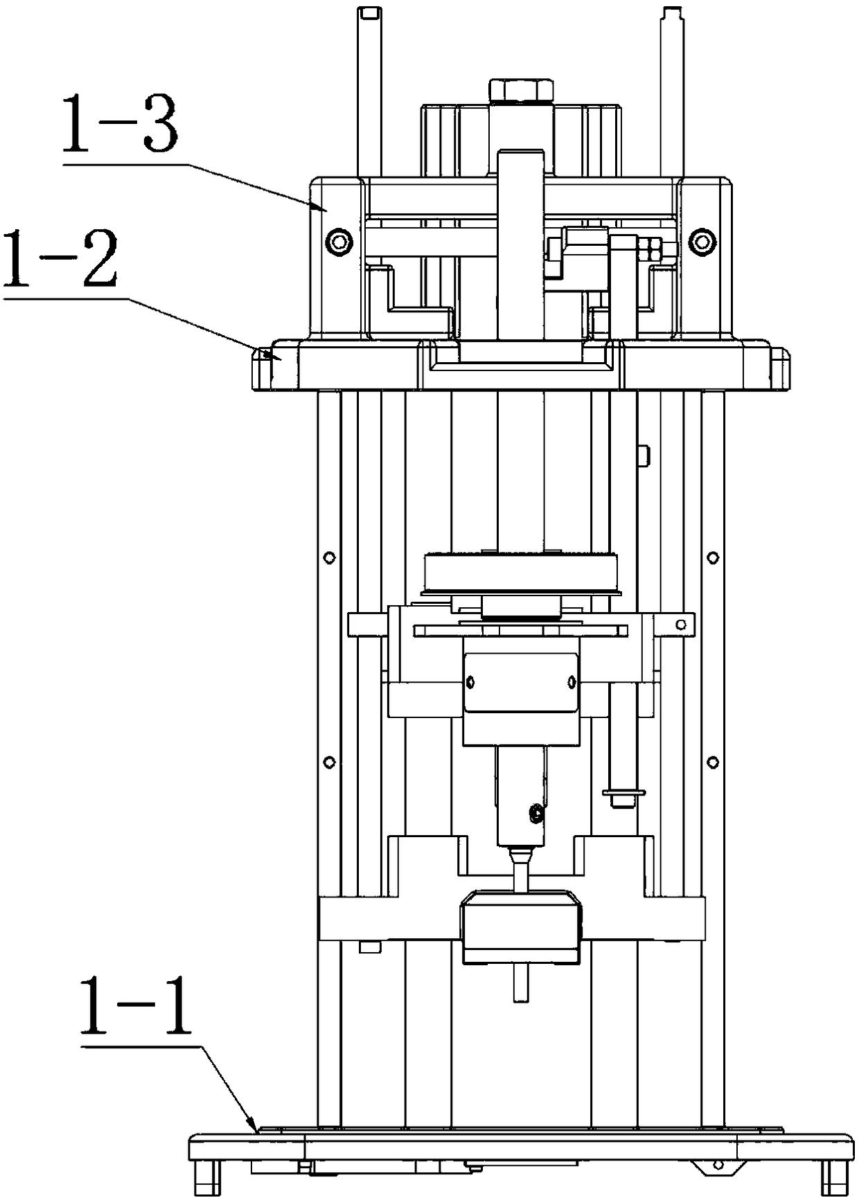 Paper pressing table locking mechanism of binding machine