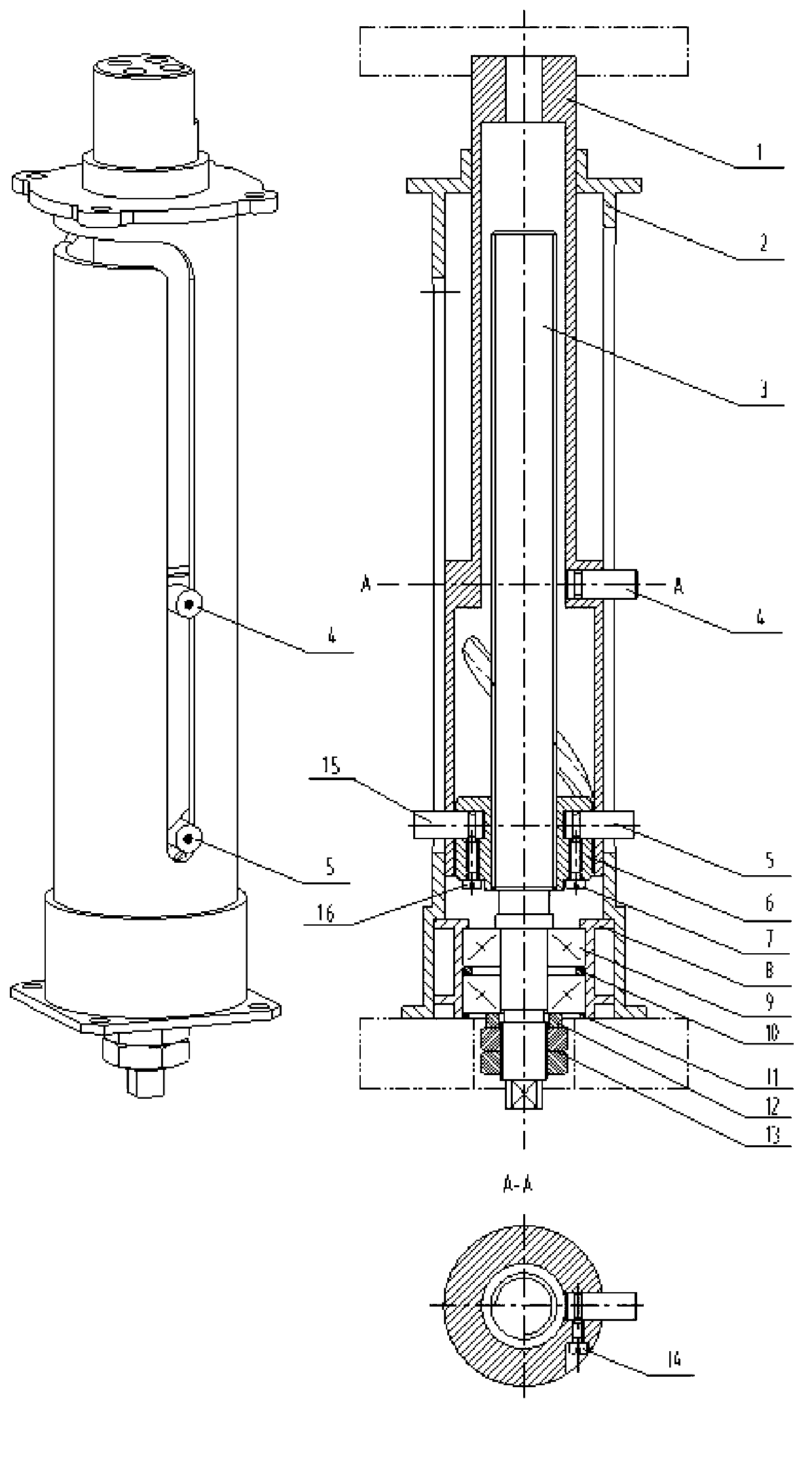 Hatch cover opening-closing executing mechanism for spacecraft