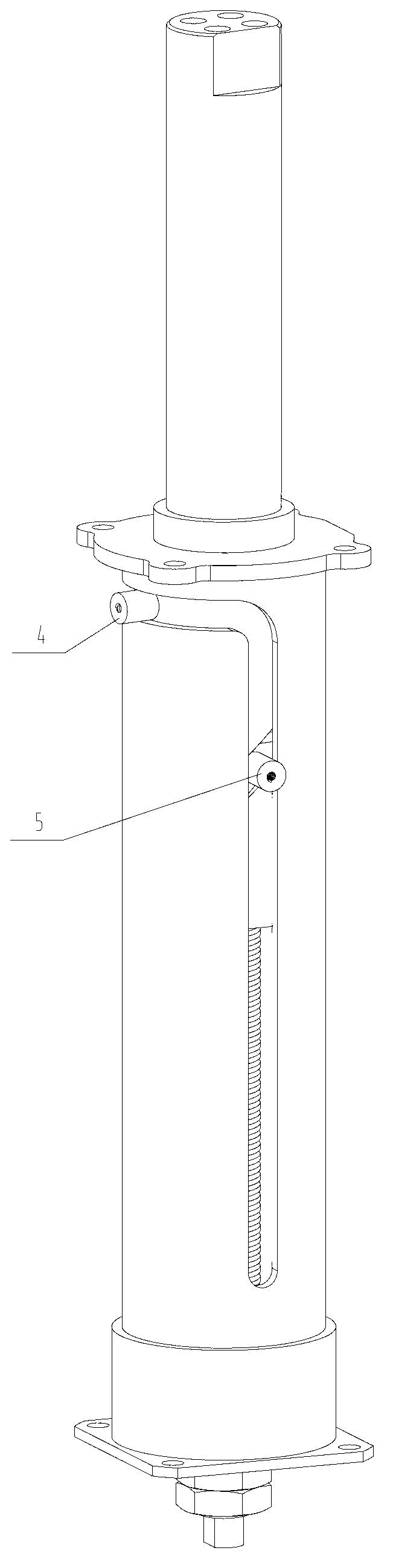 Hatch cover opening-closing executing mechanism for spacecraft