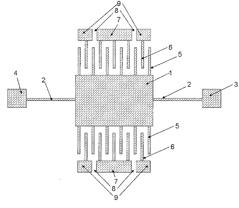 A kind of micro-twisted mirror of trench isolation anchor point comb teeth and its manufacturing method