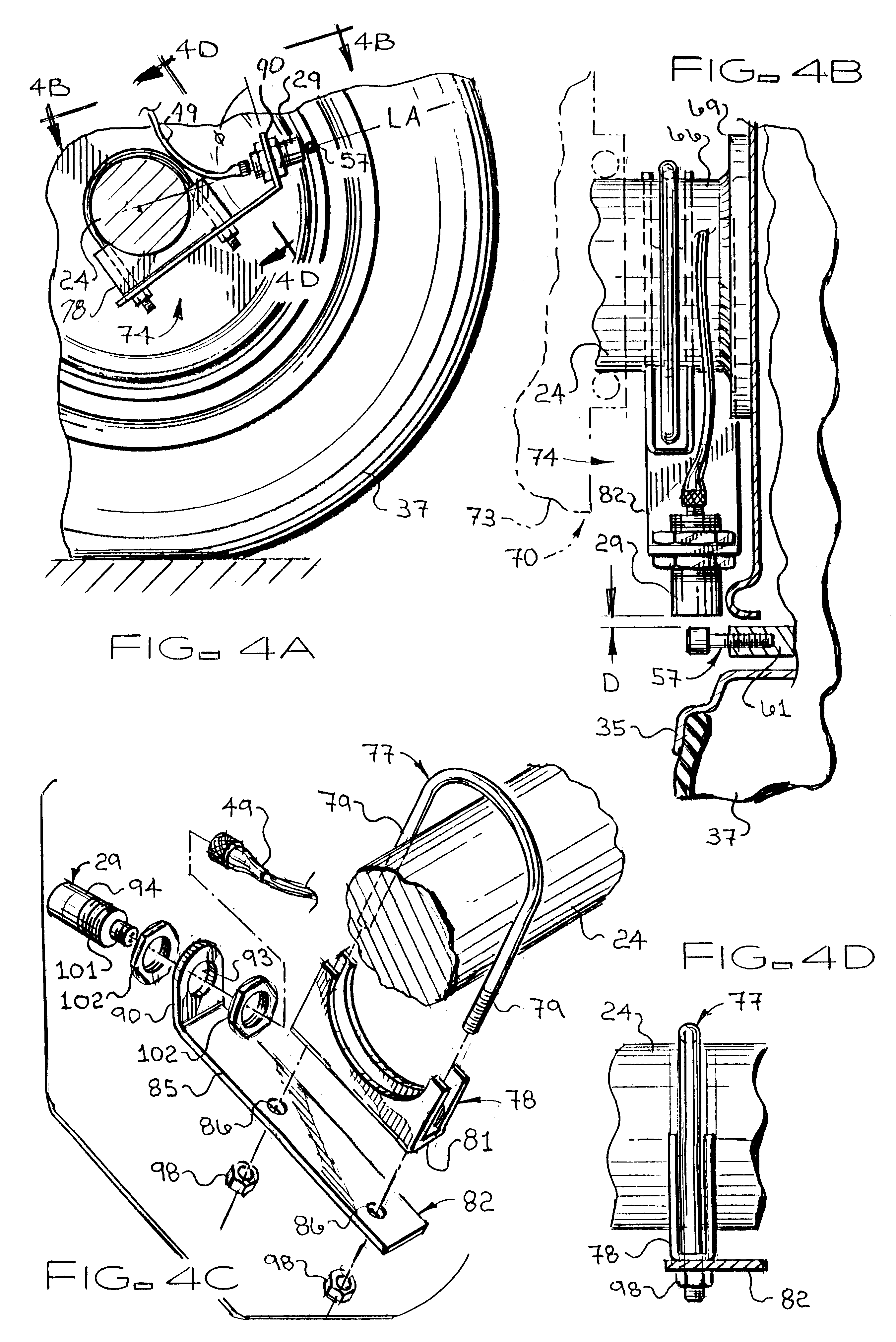 Trailer tire pressure-monitoring system