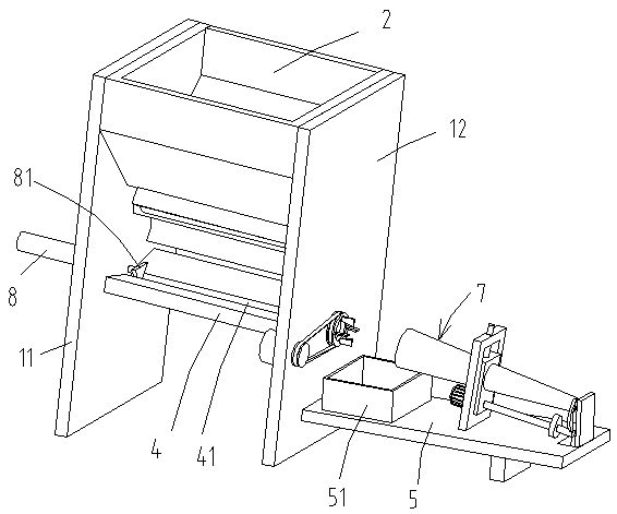 Corn stalk cutting and crushing device