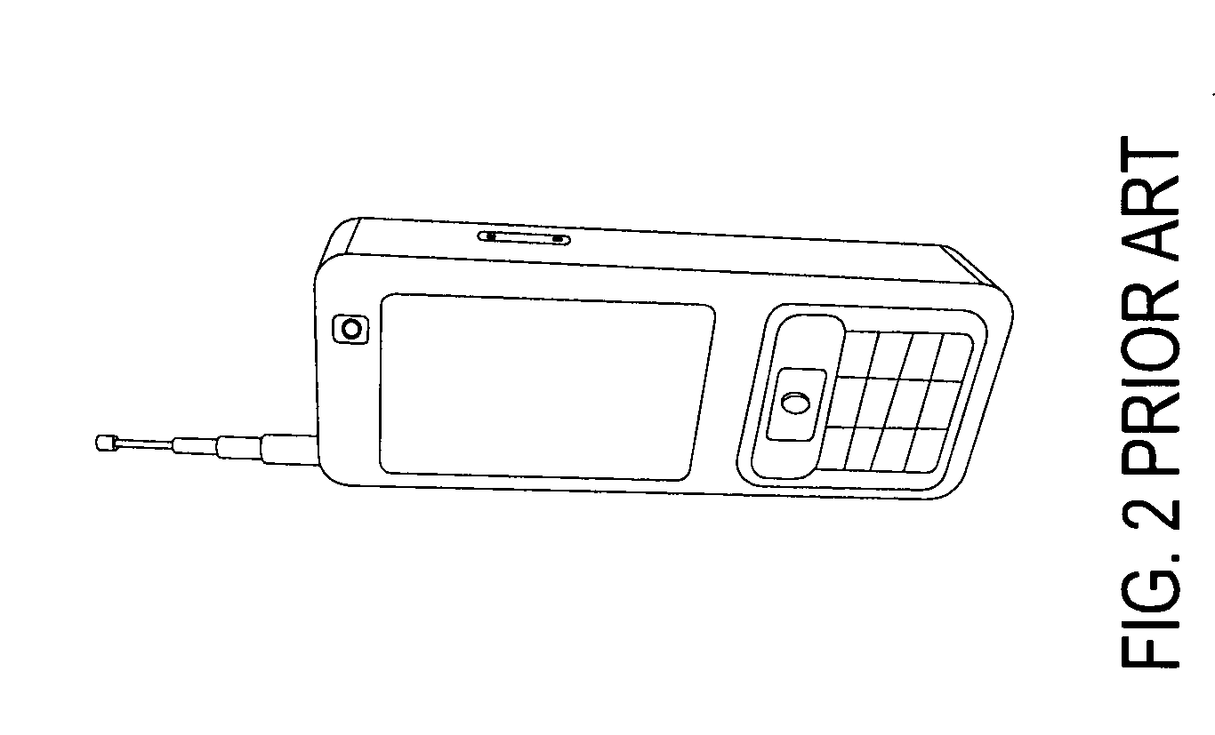 Portable electronic device with broadcast antenna