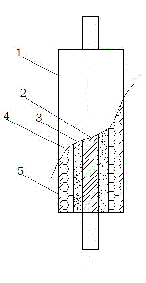 Rubber roller for strip steel acid washing