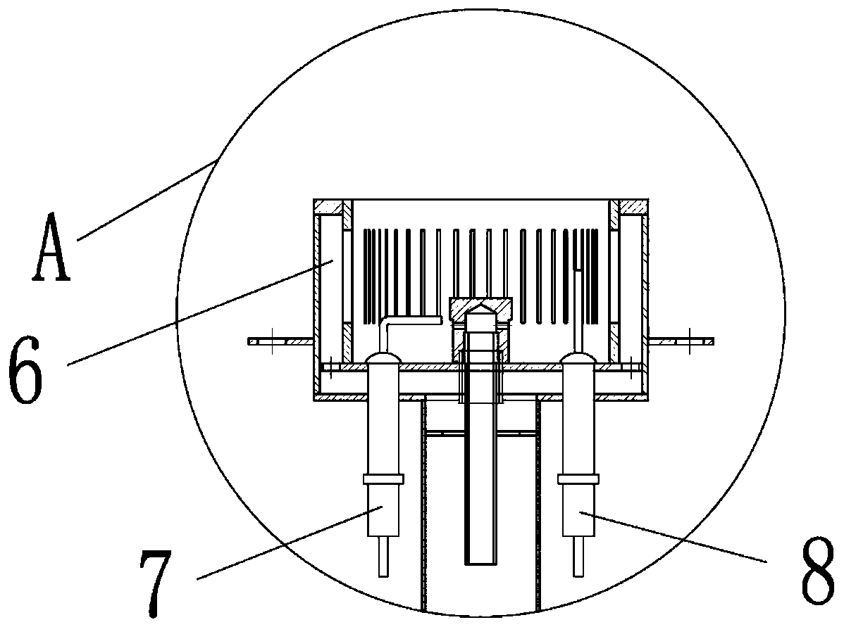 Front pre-mixing combustor used for commercial fuel gas stove