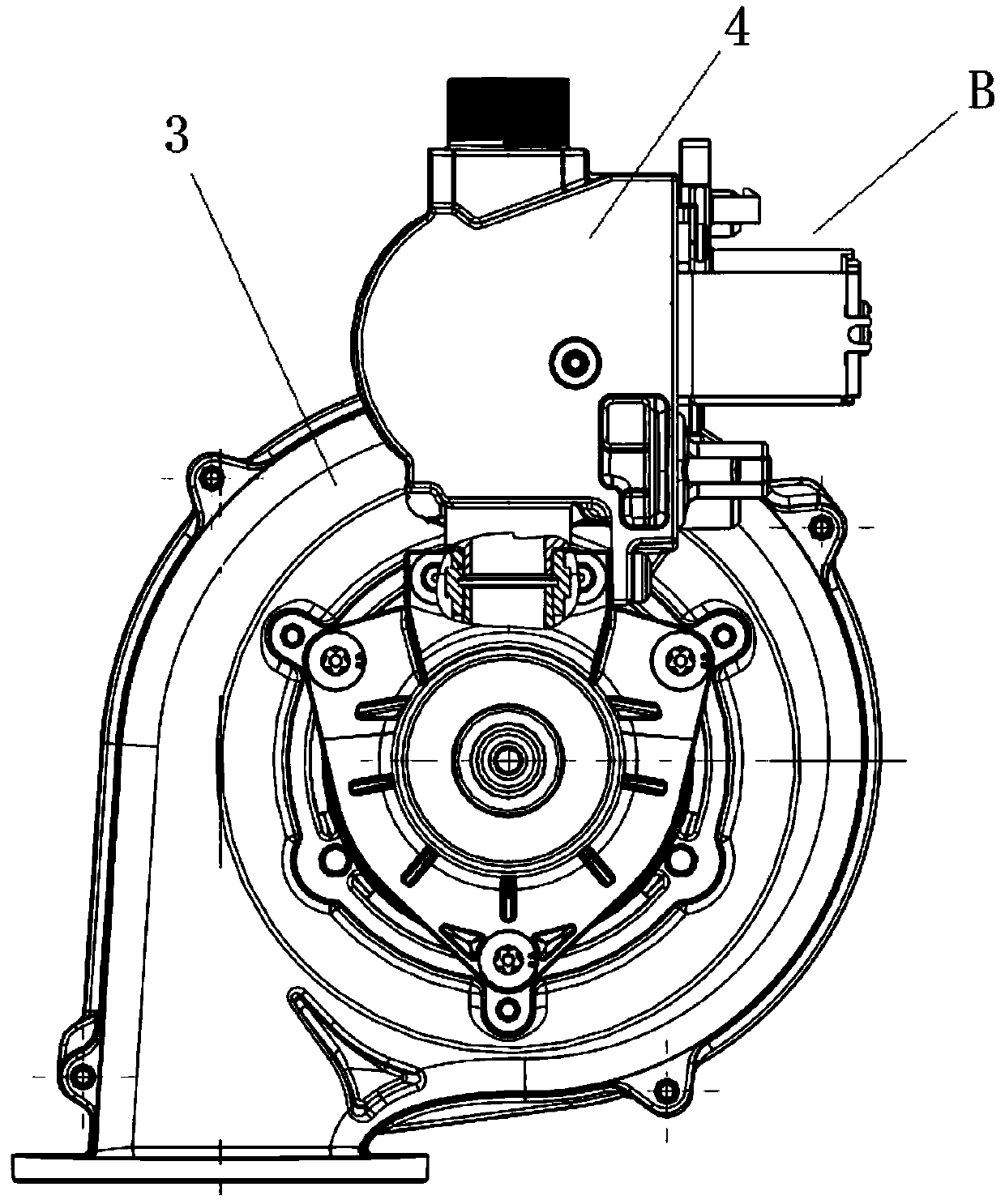 Front pre-mixing combustor used for commercial fuel gas stove