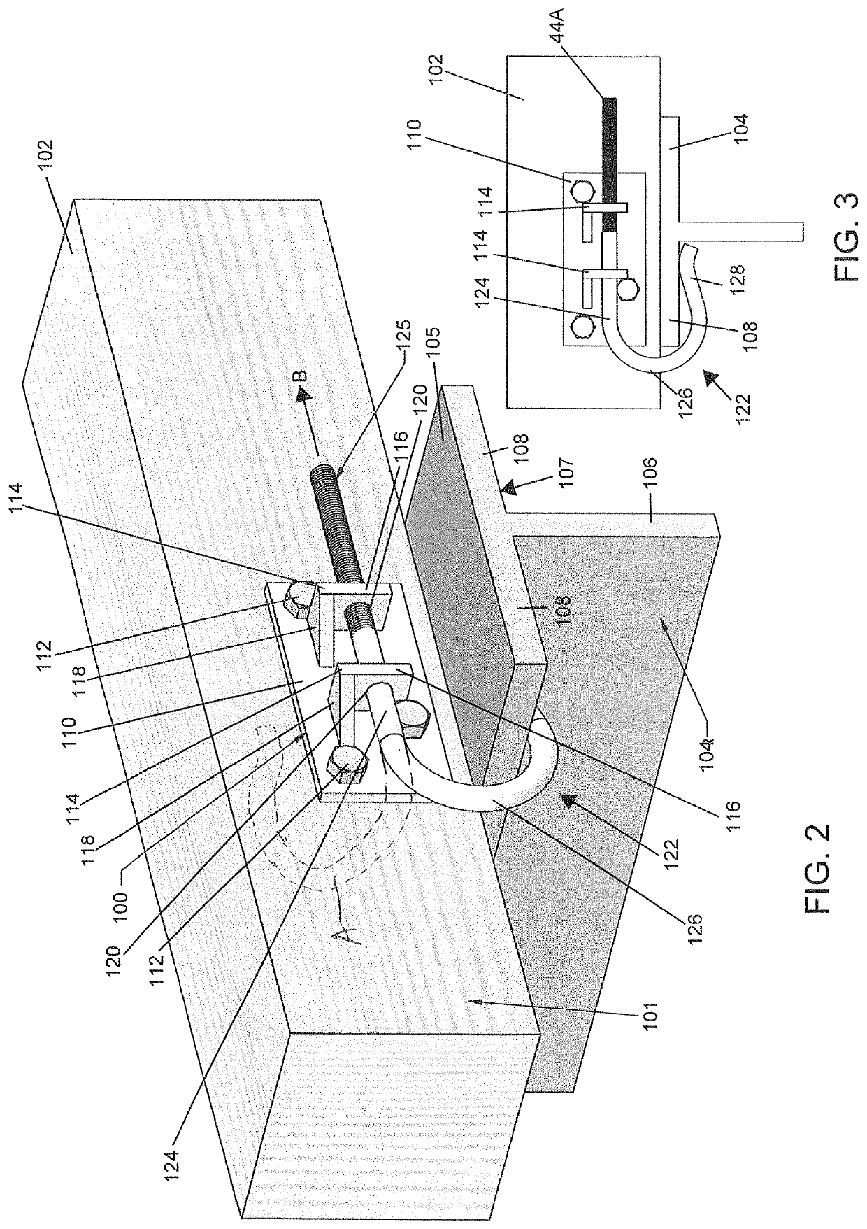 Railway fastener for use with crossties